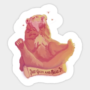 Grin and Bear It Sticker